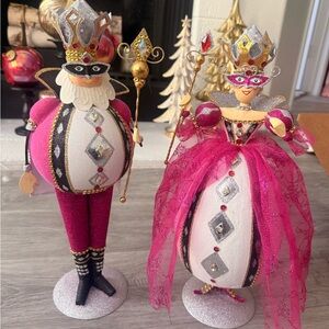 Pier 1 Imports Vintage Valentines King & Queen of Diamonds Set